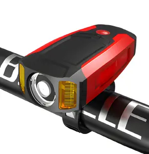 防抱死制动系统GPPS自行车电池前灯可充电发光二极管自行车前灯尾灯和自行车骑行安全警告铃
