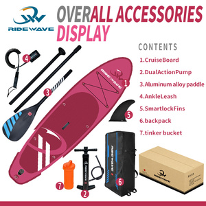 2024 venta al por mayor inflable SUP <span class=keywords><strong>Paddle</strong></span> Board Unisex Stand up <span class=keywords><strong>Paddle</strong></span> <span class=keywords><strong>Surf</strong></span> Board Drop Stitch <span class=keywords><strong>Material</strong></span> para aguas del océano - Product Image 4