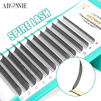 Extensions de cils préfabriquées LAKANAKU Anime Lash Spikes B et J Curl, cils anime à pointes