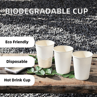 Gobelet en papier kraft biodégradable, écologique, de qualité alimentaire, durable, à paroi simple/double, pour boissons chaudes/froides