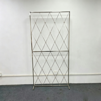 Support de toile de fond carré en métal pour arche de mariage, grille de haute qualité pour bougies murales, nouvelle arrivée, pour scène professionnelle, vente en gros