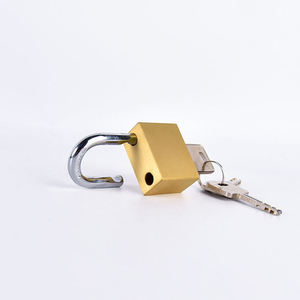 Fabriek Groothandel 40Mm Massief Messing Materiaal Veiligheidsontwerp Slot Vierkant Hangslot Met Sleutel Ontgrendeling Waterdichte Anti-Diefstal Functies - Product Image 3