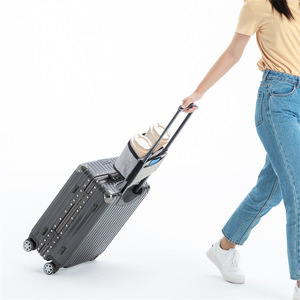 Sac de rangement pour poignée de bagage avec porte-gobelets pour valise de voyage gris noir bleu rose rouge - Product Image 2