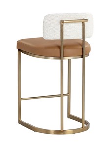 Sgabello <span class=keywords><strong>da</strong></span> <span class=keywords><strong>Bar</strong></span> Moderno <span class=keywords><strong>in</strong></span> <span class=keywords><strong>Ferro</strong></span> Battuto di Lusso con Gambe Alte e Seduta Comoda per Uso Domestico - Product Image 4