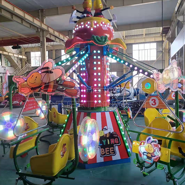 Self Controlled Bee Toy Outdoor Fun Ride Kids Amusement Park Attraction Rotary Self-Control Rotating Bee for Sale