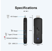 Clé TV 8K Android 14.0 Quad Core Q8 fabriquée en Chine, décodeur vidéo sans fil 4K BT5 WiFi 6, lecteur multimédia Allwinner H313 avec commande vocale