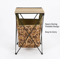 Table de camping pliable personnalisée pour l'extérieur, table de rangement, armoire de rangement, vente en gros, mobile et légère