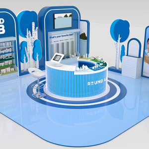 Stand Modular Fácil de Montar para Ferias Comerciales, Stand de Moda para EXPO, Stand de Exhibición Personalizado de 20X20, Stands de Madera para Ferias Comerciales - Product Image 1