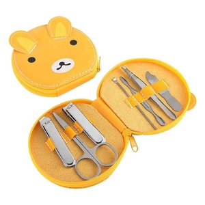 Ensemble de 7 ciseaux à ongles, accessoires de manucure, personnalisable, avec LOGO d'animal, cadeaux promotionnels, vente en gros - Product Image 5