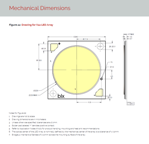 Chip LED COB Bridgelux BXRE-30G6500-C-73 BXRE-40G6500-C-73 Gen 7 V22 Array Blanco 3000K 4000K Alto CRI 90 Regulable - Product Image 6