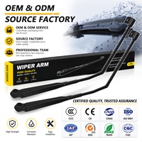 Essuie-glace en acier noir WEILONG, directement de l'usine, avec ressort robuste et crochet en U pour Jetta, Edge, Corolla, Azera – Nettoyage automatique du pare-brise