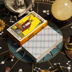Juego Completo de Cartas del <span class=keywords><strong>Tarot</strong></span> Waite con Lámina Dorada, Caja de Papel Ecológica, para Principiantes, con Guía Analítica - Product Image 5