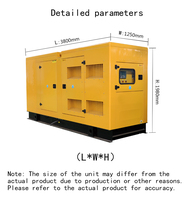 Générateurs diesel Perkins silencieux triphasés 130 kVA, 150 kVA, 180 kVA, 200 kVA, 210 kVA pour l'alimentation en énergie de secours