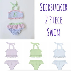 Wholesale Summer <strong>Seersucker</strong> Children Swimwear Toddler Matching Sibling Baby Girls and Boys <strong>Swimsuits</strong>