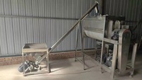 Mélangeur vertical en acier inoxydable de haute qualité, neuf, automatique, pour poudres, granulés plastiques, avec pompe et moteur, qualité alimentaire