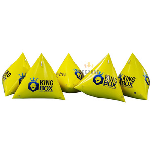 Grand logo personnalisé sport pyramide <span class=keywords><strong>gonflable</strong></span> flottant <span class=keywords><strong>bouée</strong></span> d'eau <span class=keywords><strong>bouée</strong></span> <span class=keywords><strong>gonflable</strong></span> pour marqueur de natation - Product Image 3