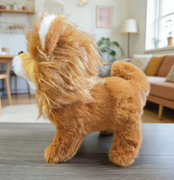 Jouet Électrique Grand Lion en Peluche Qui Ruge et Marche, Style Amusant et Adorable, Animal Animé en Plastique et Coton pour Enfants Unisexe