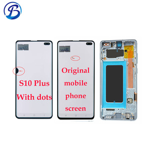 ของแท้สำหรับ Samsung Galaxy <span class=keywords><strong>S10</strong></span> Plus <span class=keywords><strong>S10</strong></span> SM-G975F ซัมซุงบวก6.4 "Dynamic AMOLED 3040x1440พร้อมกรอบลาย<span class=keywords><strong>น</strong></span>ิ้วมือ - Product Image 2