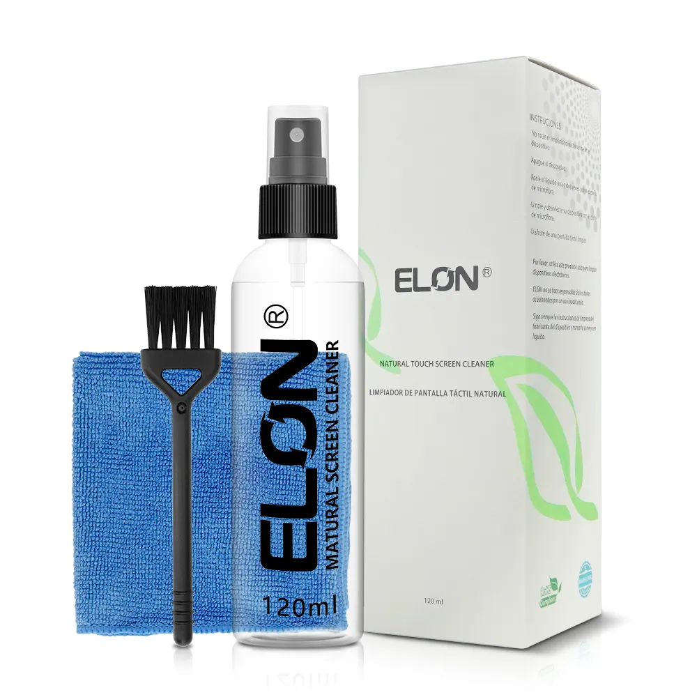 ELON Screen Cleaner Spray With Microfiber Cleaning Cloth For LCD LED Displays On Computer TV Tablet Phone And More