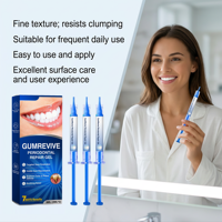 Gel de réparation dentaire professionnel pour soins bucco-dentaires, gel de réparation parodontale doux au goût menthe fraîche, offre un gel réparateur pour les dents