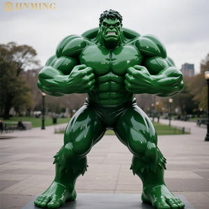 Berühmte Superheld Fiberglas Hulk Skulptur, muskulöse männliche, Fiberglas Hulk Statue, Harz Skulptur - Product Image 2