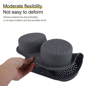 Befair 2023 Nuevo Diseño Molde para Hornear Ecológico de 4 Cavidades Negro Herramientas para Hornear DIY Molde para <span class=keywords><strong>Pan</strong></span> y Hamburguesas - Product Image 5