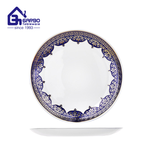 Assiette plate ronde en <span class=keywords><strong>verre</strong></span> opale blanc trempé <span class=keywords><strong>de</strong></span> 10,5 pouces, décor 3D OEM, vaisselle en <span class=keywords><strong>verre</strong></span> opale en promotion - Product Image 2