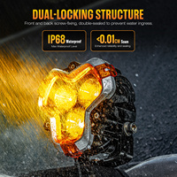 Novsight Nouveau Spot Laser Offroad Fog 3 pouces LED Feux de conduite 80W 6120lm 6500K Ajustement universel Garantie 5 ans