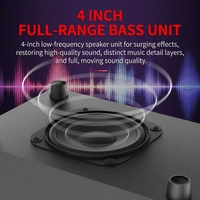Sistem Speaker Komputer Multimedia Home Theatre Outdoor Desktop 2.1, Subwoofer Bass Berat, Kayu, Nirkabel, Suara Surround