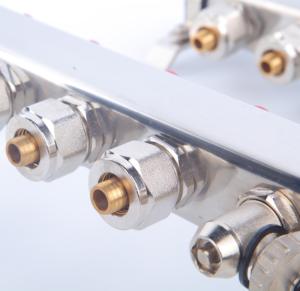 <span class=keywords><strong>CE</strong></span>-Zertifizierter Moderner Edelstahl-Verteiler mit Durchflussmesser und Ablassventil für Küchen- und Badezimmer-Fußbodenheizungssysteme - Product Image 4