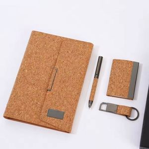 Wholesale Custom Logo Office Tumbler <b>Notebook</b> Journal 4-in-1 <b>Set</b> Eco-Friendly Promotional Soft Wood Corporate Business Gift - Product Image 4