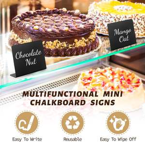 Mini signes de tableau noir en forme de L pour tableau noir petit tableau noir étiquettes alimentaires étiquettes de <span class=keywords><strong>nom</strong></span> craie Tables de buffet de fête - Product Image 3