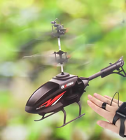 Hélicoptère volant électrique EPT 2024 avec capteur de mouvement et télécommande montre pour enfants - Prêt à voler en intérieur et en extérieur