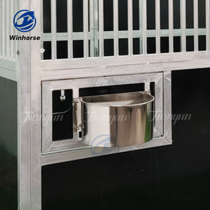 Comedero <span class=keywords><strong>para</strong></span> Caballos de Acero Inoxidable de Alta Capacidad, Tazón Giratorio <span class=keywords><strong>para</strong></span> Granos, Fácil Mantenimiento, Accesorio Duradero <span class=keywords><strong>para</strong></span> Establos - Product Image 2