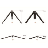 Trépied de bureau en alliage d'aluminium pour selfie Stick Video Mini 1/4 Extensible Mobile Phone Projector Stand Support pour DJI Gimbal Bracket