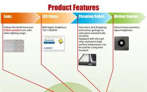 High Quality All-in-One Solar Street <b>Light</b> <b>with</b> Remote Control and <b>Motion</b> <b>Sensor</b> for Outdoor Use - Product Image 5
