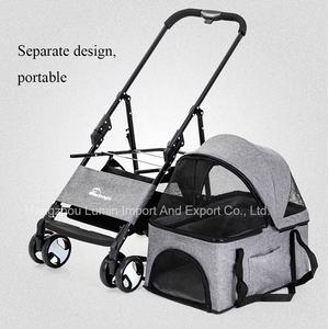 <span class=keywords><strong>Strollers</strong></span> पालतू वाहक आउटडोर Foldable वियोज्य उत्पादों के लिए ट्राली गाड़ी यात्रा तह कुत्तों पालतू घुमक्कड़ - Product Image 2