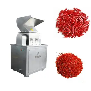 Edelstahl roter Chilli-Rohfräser automatischer Chilli-Flockenpulvermaschine Mahlmaschine