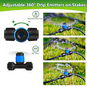 Kit d'irrigation goutte à goutte 70 pieds avec raccords rapides pour l'arrosage et l'humidification des jardins extérieurs - Product Image 2