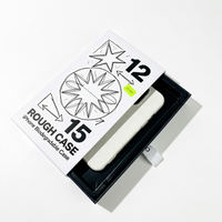 Boîte d'emballage de luxe personnalisée avec logo imprimé pour étui de téléphone portable à tiroir coulissant, avec languette à ruban et insert pour iPhone 18
