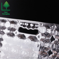 Plateau de rangement pour œufs en PET transparent, grande capacité (28 alvéoles), anti-fuite, pour œufs de poule et de canard, vente en gros usine, idéal pour la vente au détail