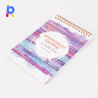 Carnet à spirale rigide en papier B5 durable de haute qualité avec motif et revêtement UV sélectif pour la vente en gros de papeterie et la personnalisation sur mesure