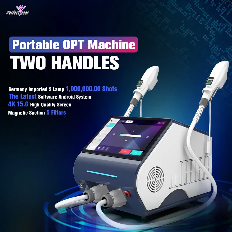 Macchina portatile 3000W IPL Laser per la depilazione di bellezza fornitori di ringiovanimento professionale della pelle macchina Laser IPL OPT