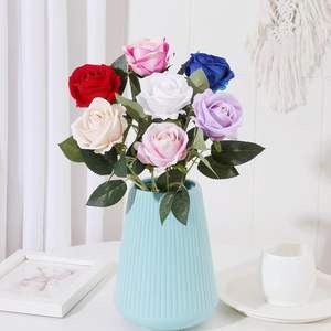 Rosa Artificial de Tallo Único con Tacto Real de Látex, Venta al por Mayor de Fábrica, para Decoración del Hogar, Bodas, Día de San Valentín - Product Image 4