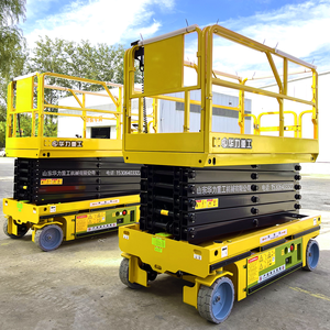 CE 6m 8m 10m 12M 16m rueda hidráulica tijera eléctrica Manlift plataforma de trabajo aéreo autopropulsado <span class=keywords><strong>Mini</strong></span> tijera elevador móvil - Product Image 2