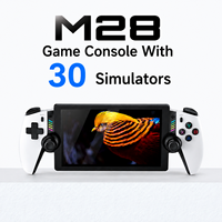 Console de jeu rétro M28, écran 1024*600, 30 simulateurs, 20000 jeux intégrés, multifonction, rechargeable, pour la famille