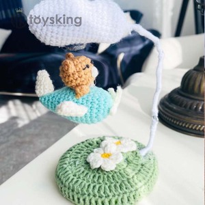 Veilleuse Décorative pour Chambre d'Enfant : Lampe en Peluche Ours Avion au <span class=keywords><strong>Crochet</strong></span> - Jouet à Câliner & Lampe de Chevet - Ensemble Cadeau Lampe Magnétique au <span class=keywords><strong>Crochet</strong></span> - Product Image 4