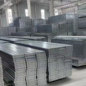 Plateforme de travail en acier galvanisé à chaud pour échafaudages, idéale pour les chantiers de construction, les centrales électriques et les tunnels, acier antidérapant - Product Image 2