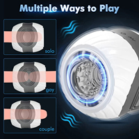 Masturbateur Masculin Effet Vagin - Machine de Masturbation Masculine Effet Sexe Oral 10 Modes de Vibration Stimulateur Pulsé Jouets Sexuels Texturés 3D