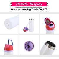 ZP RTS en stock – Gobelet à fruits portable par sublimation, grande capacité, double ouverture, en acier inoxydable 304, pour le sport – 16oz, 19oz, 24oz, 32oz